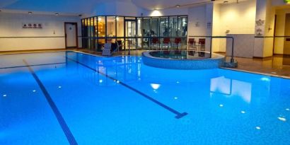 Refreshing indoor pool at DoubleTree By Hilton Coventry.