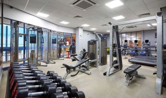 Fitness center available at DoubleTree By Hilton Coventry.