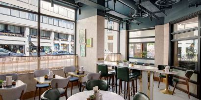 Coffee shop perfect for coworking at Lost Property St. Paul's London, Curio Collection By Hilton.