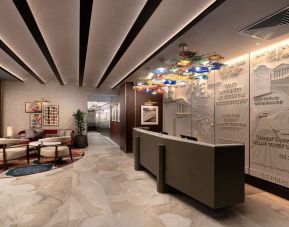 Lobby and coworking lounge at Lost Property St. Paul's London, Curio Collection By Hilton.