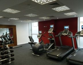 Fitness center available at Hilton Garden Inn Glasgow City Centre.