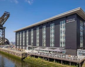 Hotel exterior at Hilton Garden Inn Glasgow City Centre.