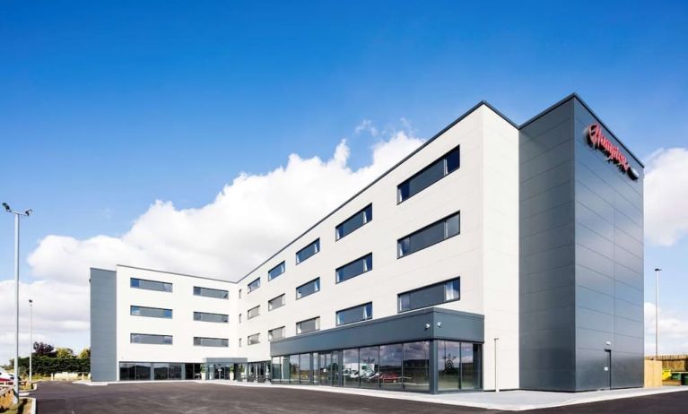 Hotel exterior at Hampton By Hilton Humberside Airport.