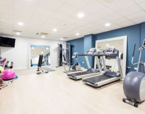 Fitness center available at Hampton By Hilton Humberside Airport.