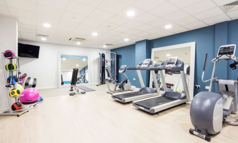 Fitness center available at Hampton By Hilton Humberside Airport.