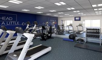 Fitness center at Holiday Inn Express & Suites Bronx.