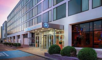 Hotel entrance at the Hilton London Gatwick Airport.