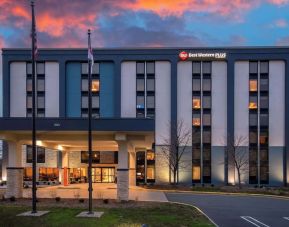 Parking area at Best Western Plus Secaucus Meadowlands.