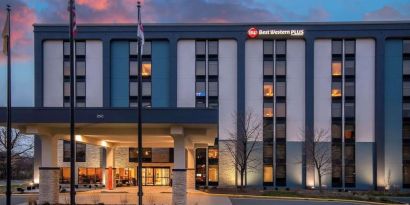 Parking area at Best Western Plus Secaucus Meadowlands.