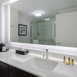 Guest bathroom at Best Western Plus Secaucus Meadowlands.