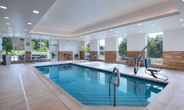 Indoor pool at TownePlace Suites Edgewood Aberdeen.