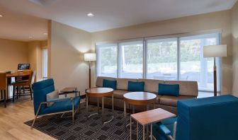 Coworking lounge at TownePlace Suites Edgewood Aberdeen.