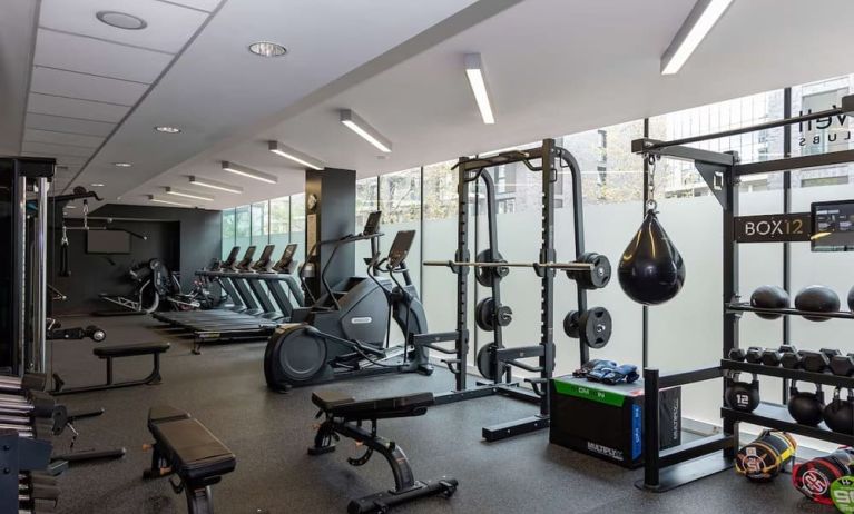 Fitness center available at Hilton London Wembley.