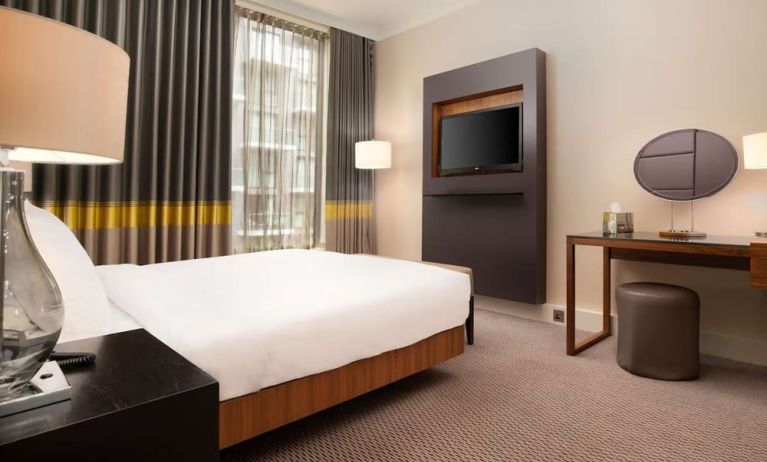 Day use room with large windows at Hilton London Wembley.