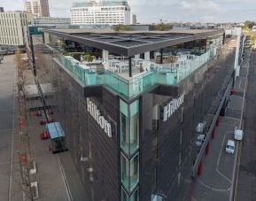 Hotel exterior at Hilton London Wembley.