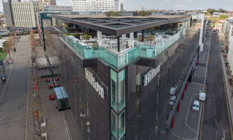 Hotel exterior at Hilton London Wembley.