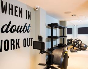 Fitness center available at Hampton By Hilton London Park Royal.