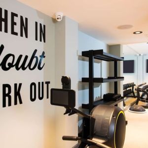 Fitness center available at Hampton By Hilton London Park Royal.