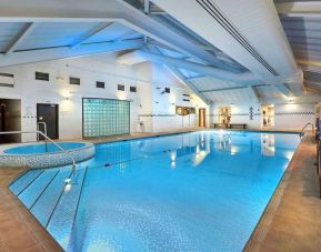 Beautiful indoor pool with jacuzzi at the DoubleTree by Hilton Bristol North.