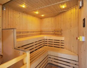 Relaxing hotel sauna at the DoubleTree by Hilton Bristol North.