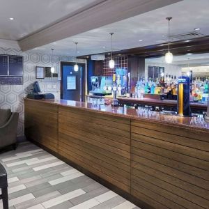 Hotel bar at the DoubleTree by Hilton Bristol North.