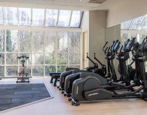 Fully equipped fitness center at the Hilton Birmingham Metropole.