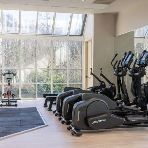 Fully equipped fitness center at the Hilton Birmingham Metropole.