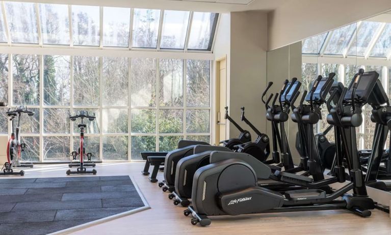 Fully equipped fitness center at the Hilton Birmingham Metropole.