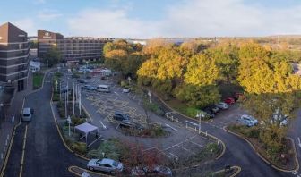 Parking area at the Hilton Birmingham Metropole. 