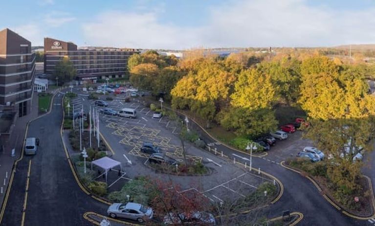 Parking area at the Hilton Birmingham Metropole. 