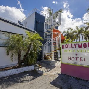 Hotel exterior at Hollywood Beach Suites, A South Beach Group Hotel.