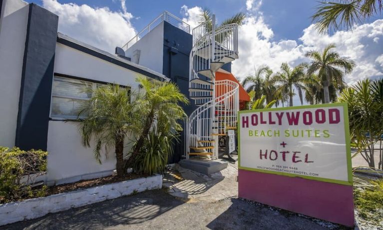 Hotel exterior at Hollywood Beach Suites, A South Beach Group Hotel.