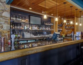 Hotel bar at Hilton Whistler Resort & Spa.