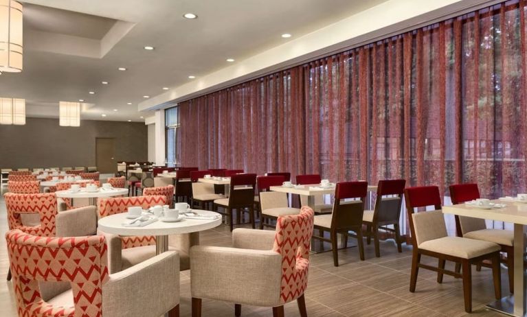 Dining area at the Double Tree Toronto Airport West.