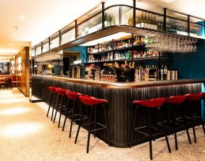 Hotel bar perfect for coworking at Euston Square Hotel.