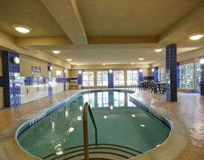 Indoor heated pool at Homewood Suites By Hilton Burlington.