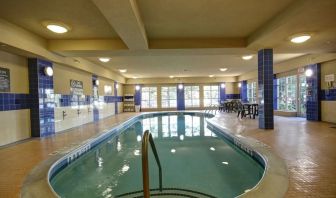 Indoor heated pool at Homewood Suites By Hilton Burlington.