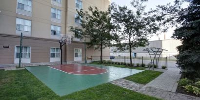 Outdoor play area at Homewood Suites By Hilton Burlington.