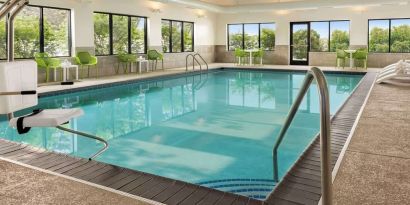 Refreshing indoor pool at Hampton Inn Chicago O`Hare.