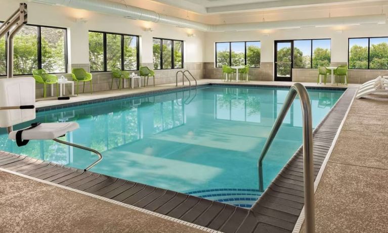 Refreshing indoor pool at Hampton Inn Chicago O`Hare.