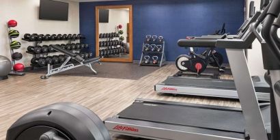 Fitness center available at Hampton Inn Chicago O`Hare.