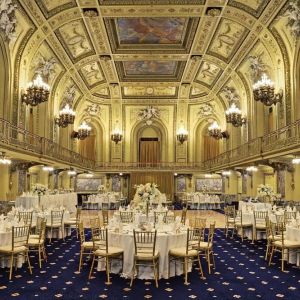 Banquet hall at Congress Plaza Hotel.