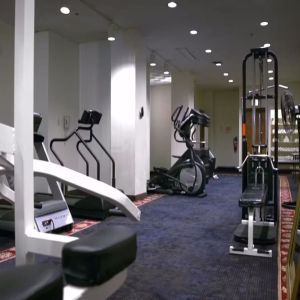 Fitness center available at Congress Plaza Hotel.