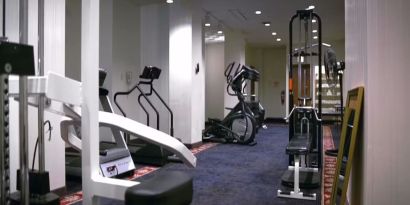 Fitness center available at Congress Plaza Hotel.