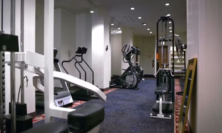 Fitness center available at Congress Plaza Hotel.