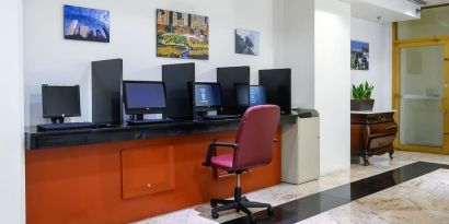 Business center available at Congress Plaza Hotel.