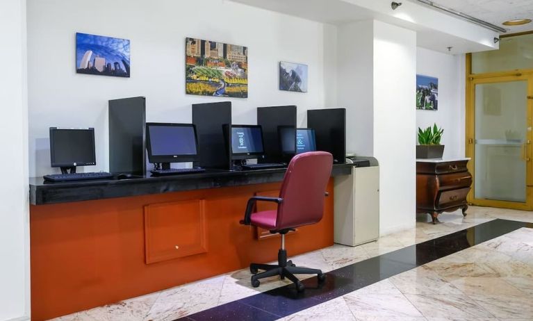 Business center available at Congress Plaza Hotel.