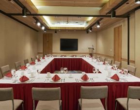 Meeting room available at Miami International Airport Hotel.