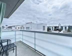 Balcony view from day use room at Shade Hotel Manhattan Beach.