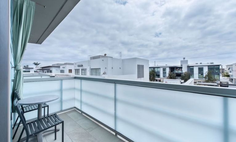 Balcony view from day use room at Shade Hotel Manhattan Beach.